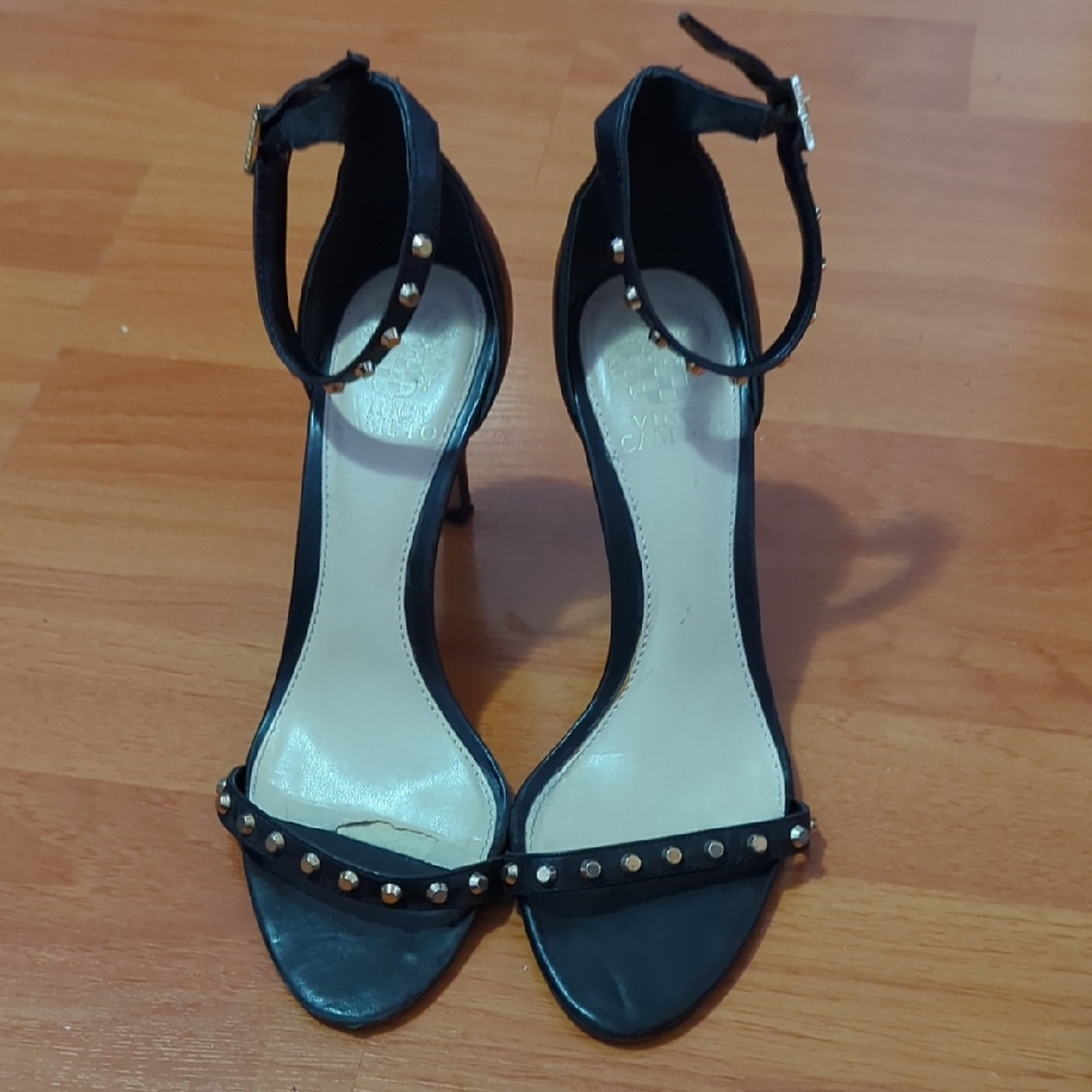 VINCE CAMUTO STUDDED STRAP HEELS